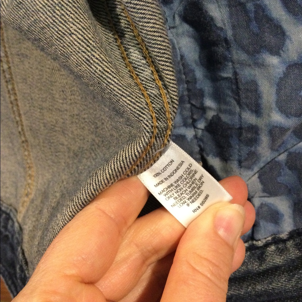 ♥️4XHP!♥️ Express | Cropped Classic Denim Jacket - Picture 5 of 14